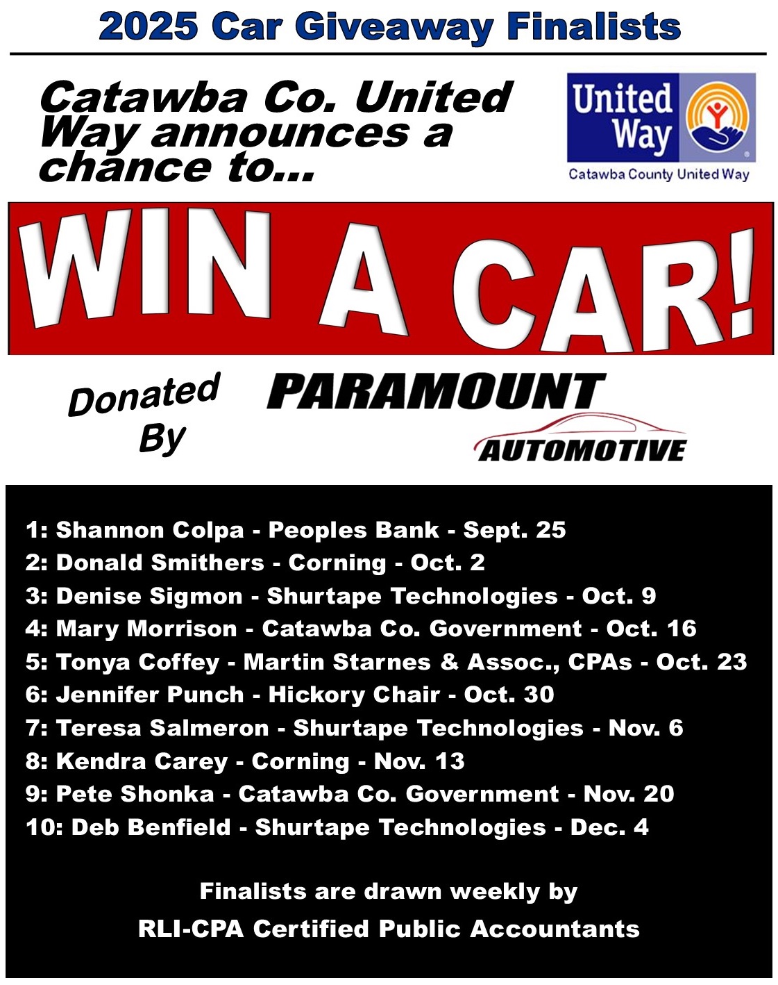 car giveaway