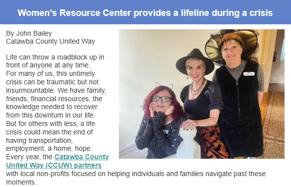 United Way newsletter 