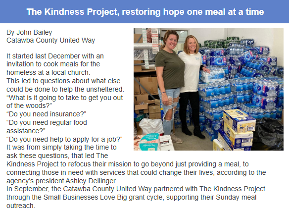 United Way newsletter 