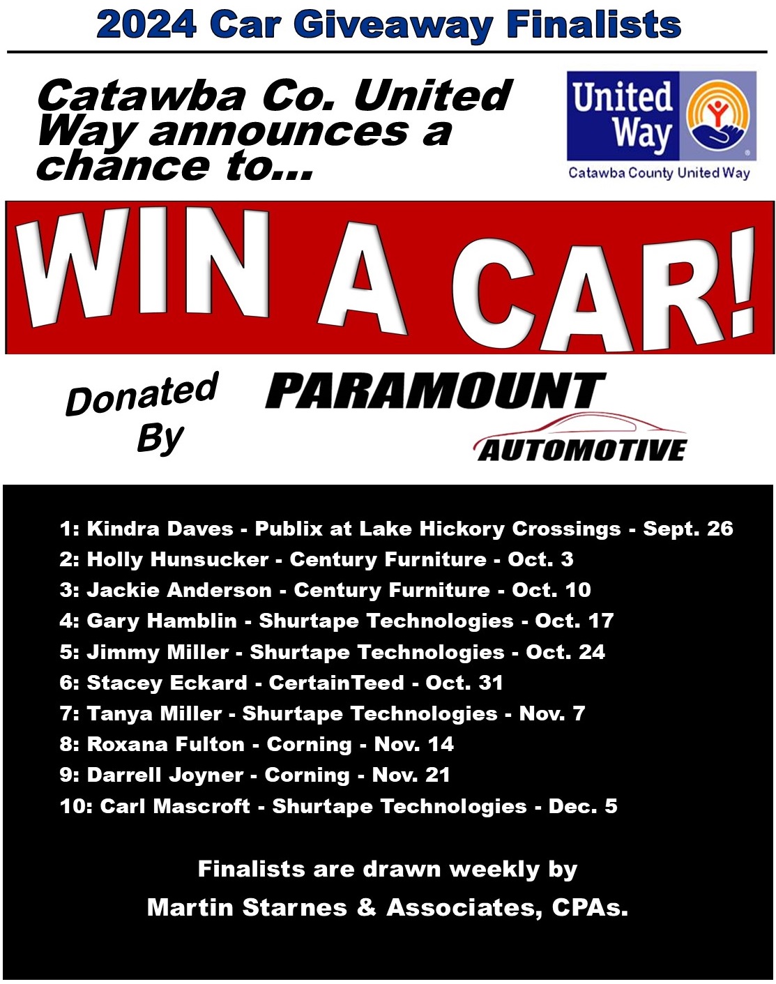 car giveaway